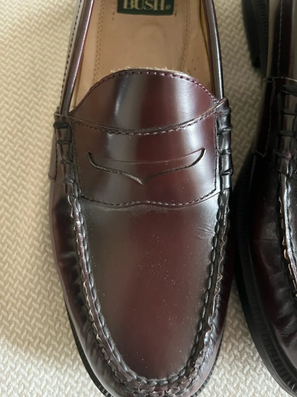 Nunn Bush Men's Brown Leather Penny Loafers Size 7.5M - Picture 11 of 11